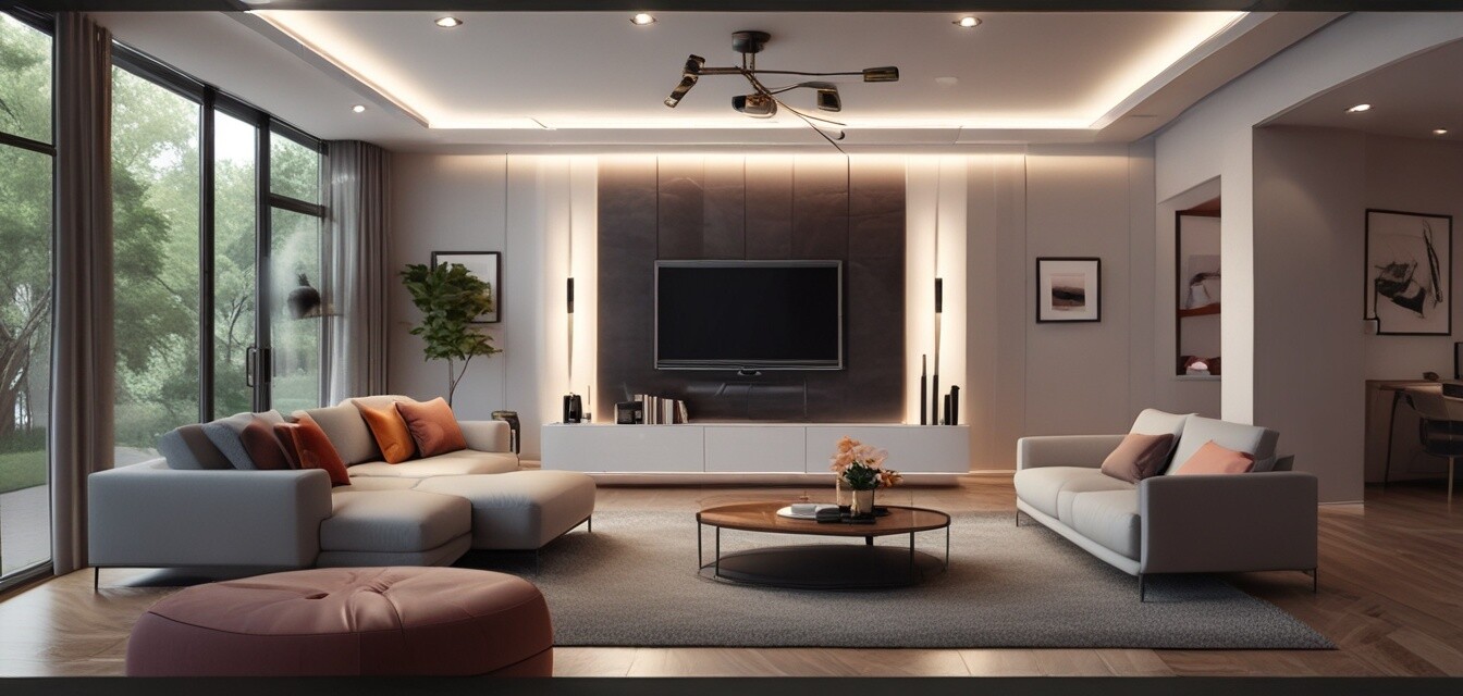 An image of automated smart lighting