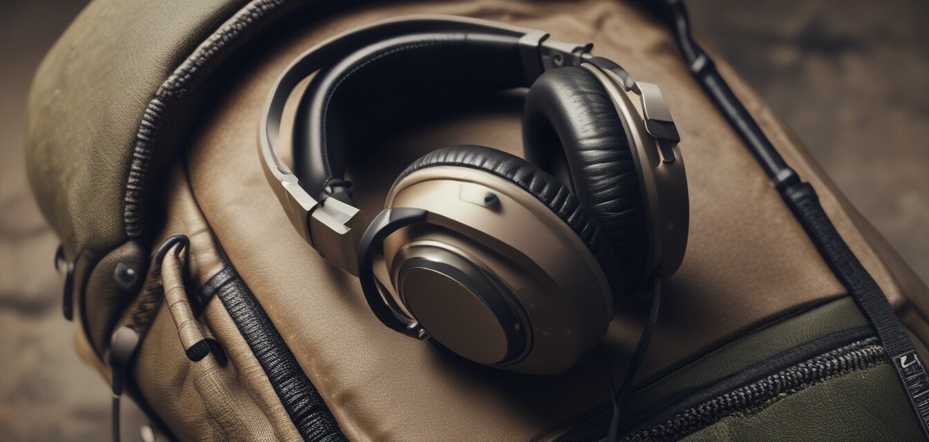 Stylish noise-cancelling headphones