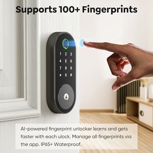 Fingerprint Smart Deadbolt with Keypad