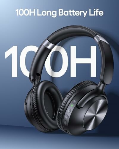 Wireless headphones with 100H long battery life